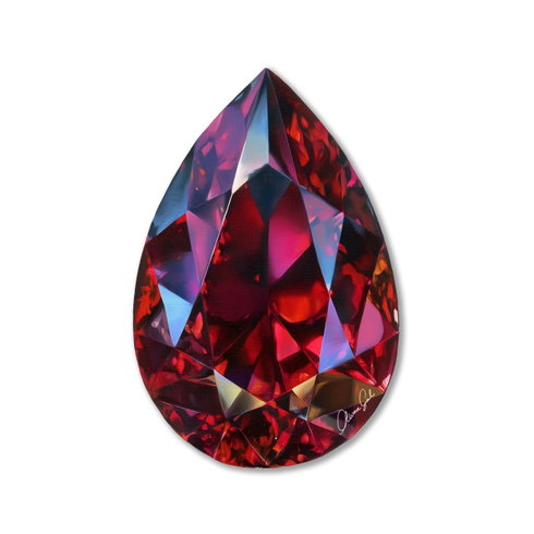 Ruby Drop (No Embellishment)