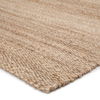 Rhein Natural Solid Tan Area Rug (5'X8') thumbnail 3