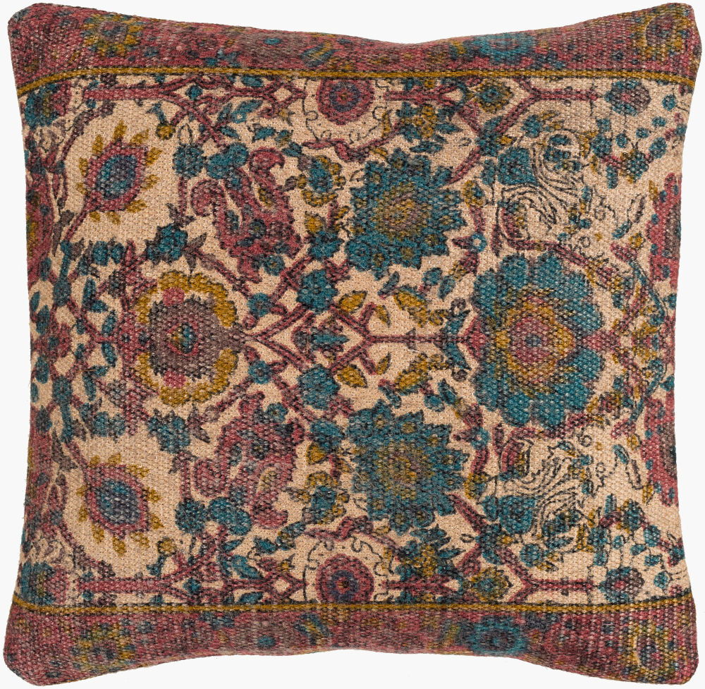 Shadi Accent Pillow, Decorative Pillow by Surya, 18" length x 18" width