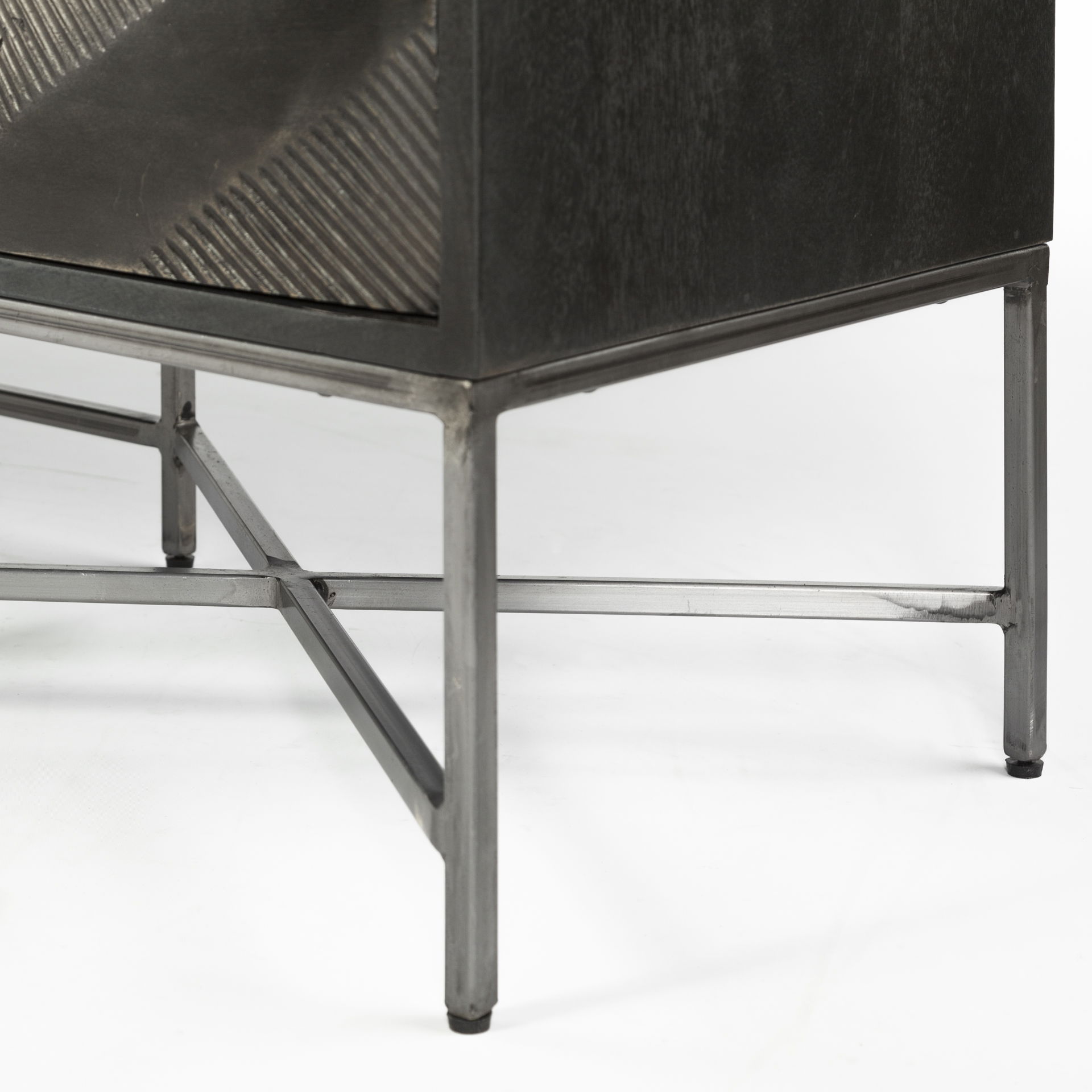 Hogarth I Dark Brown Solid Wood TV Stand Media Console with Storage, TV up to 81', by Mercana, 70.5" length x 16" width x 23.25" height View 12