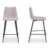 Alibi Bar Stool Beige-set Of Two, Counter & Bar Stool by Moe's Home, 17.7" width x 40.9" height x 20" depth thumbnail 3