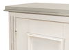 Louis Xvi Buffet,White/White,Gray Quartz, Cabinets & Sideboard by Sarreid, 60" length x 18" width x 34" height thumbnail 8