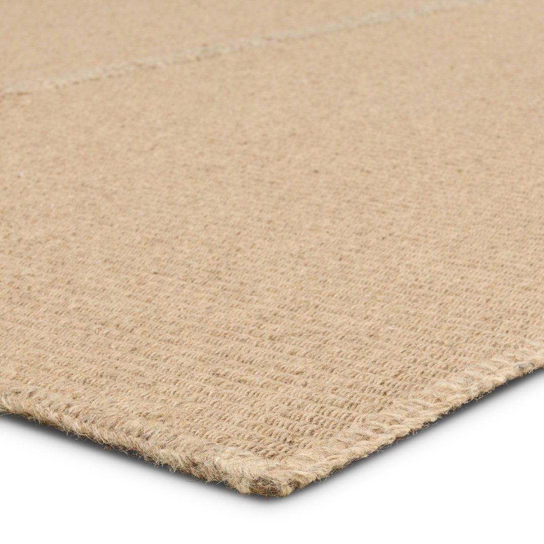 Jaipur Living Bayana YAT01 Handmade Solid Tan and Brown Area Rug (6'x9') large image 
