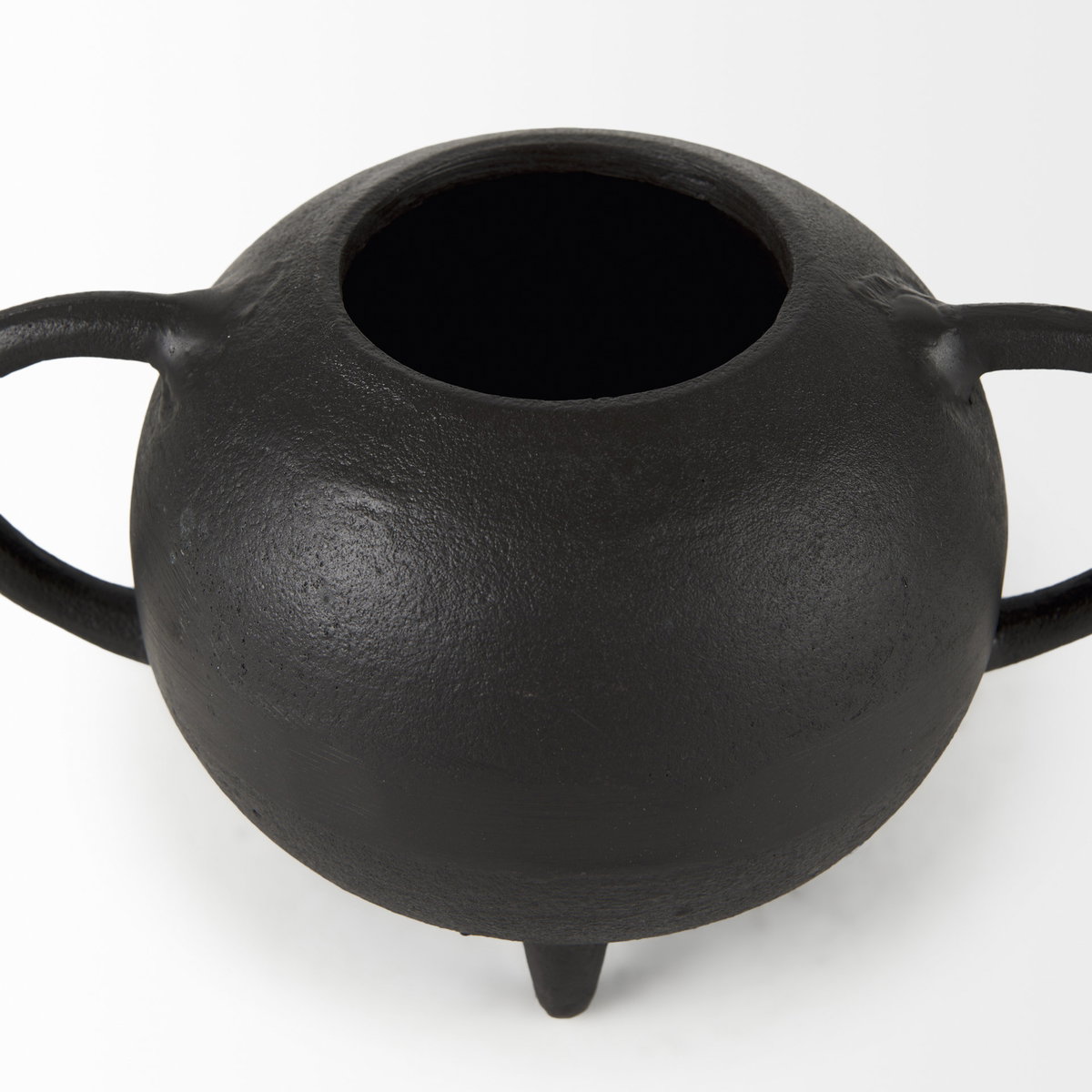 Cyrus Black Spherical Vase Decorative Object, by Mercana, 9.45" length x 5.51" width x 5.51" height View 11