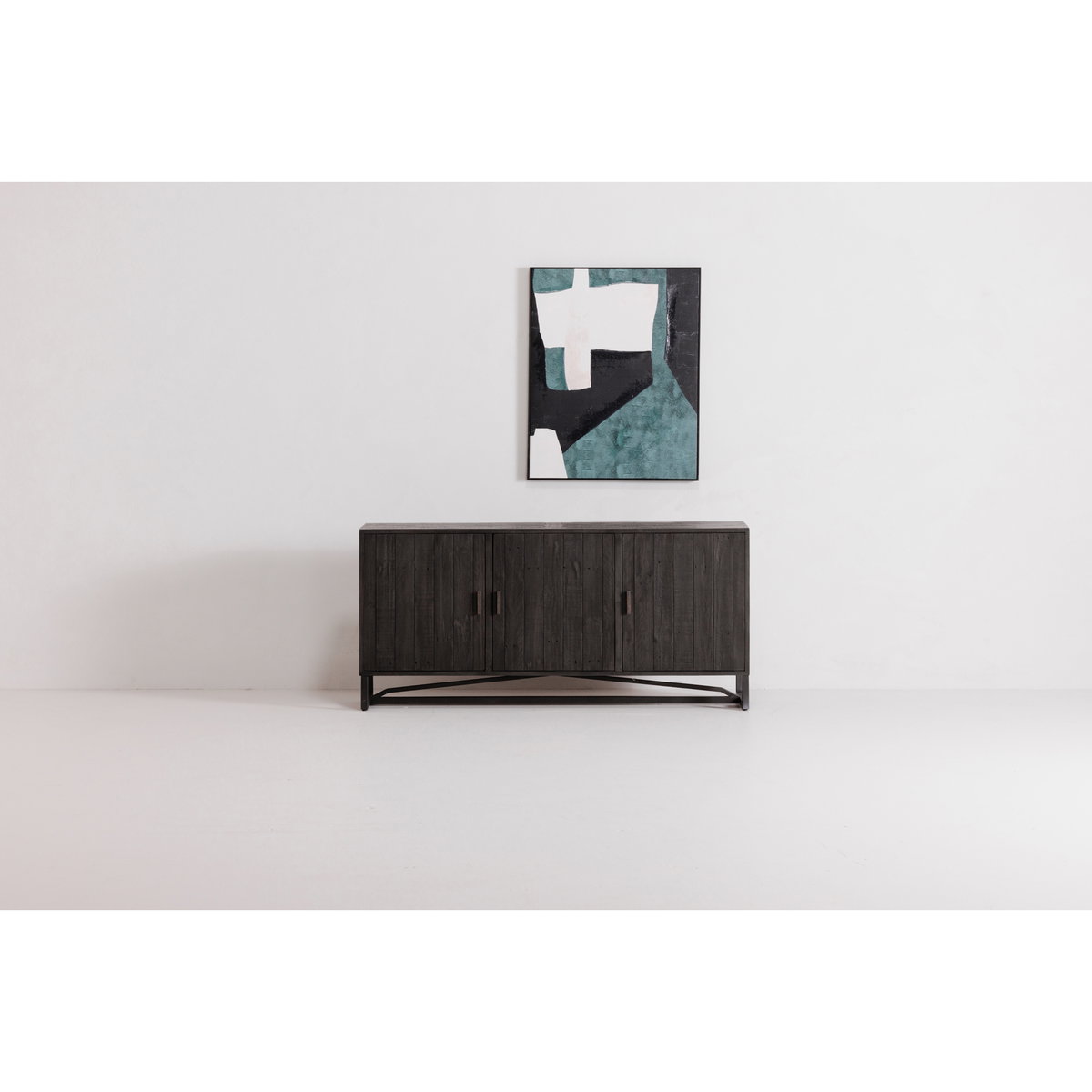 Sierra Sideboard Black, Cabinets & Sideboard by Moe's Home, 68" width x 31.75" height x 16.5" depth View 7