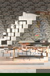 Yarrow Nouveau Charcoal & Gold Wallpaper thumbnail 3
