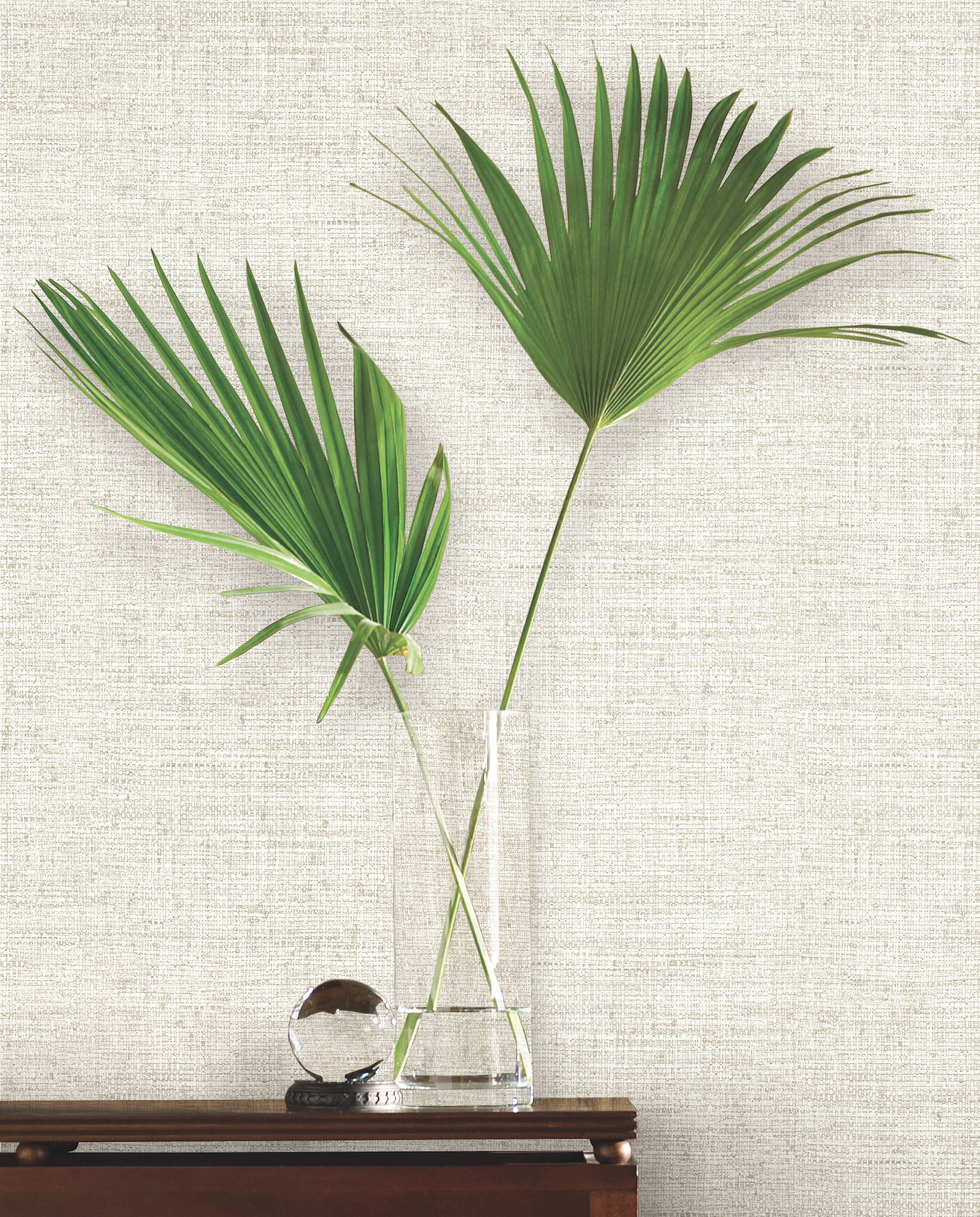 Papyrus Weave White Wallpaper large image 