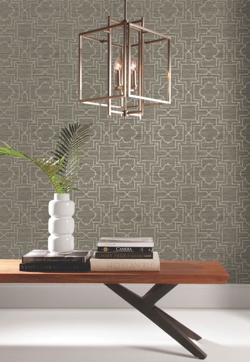 Quatrefoil Trellis Neutral Peel & Stick Wallpaper