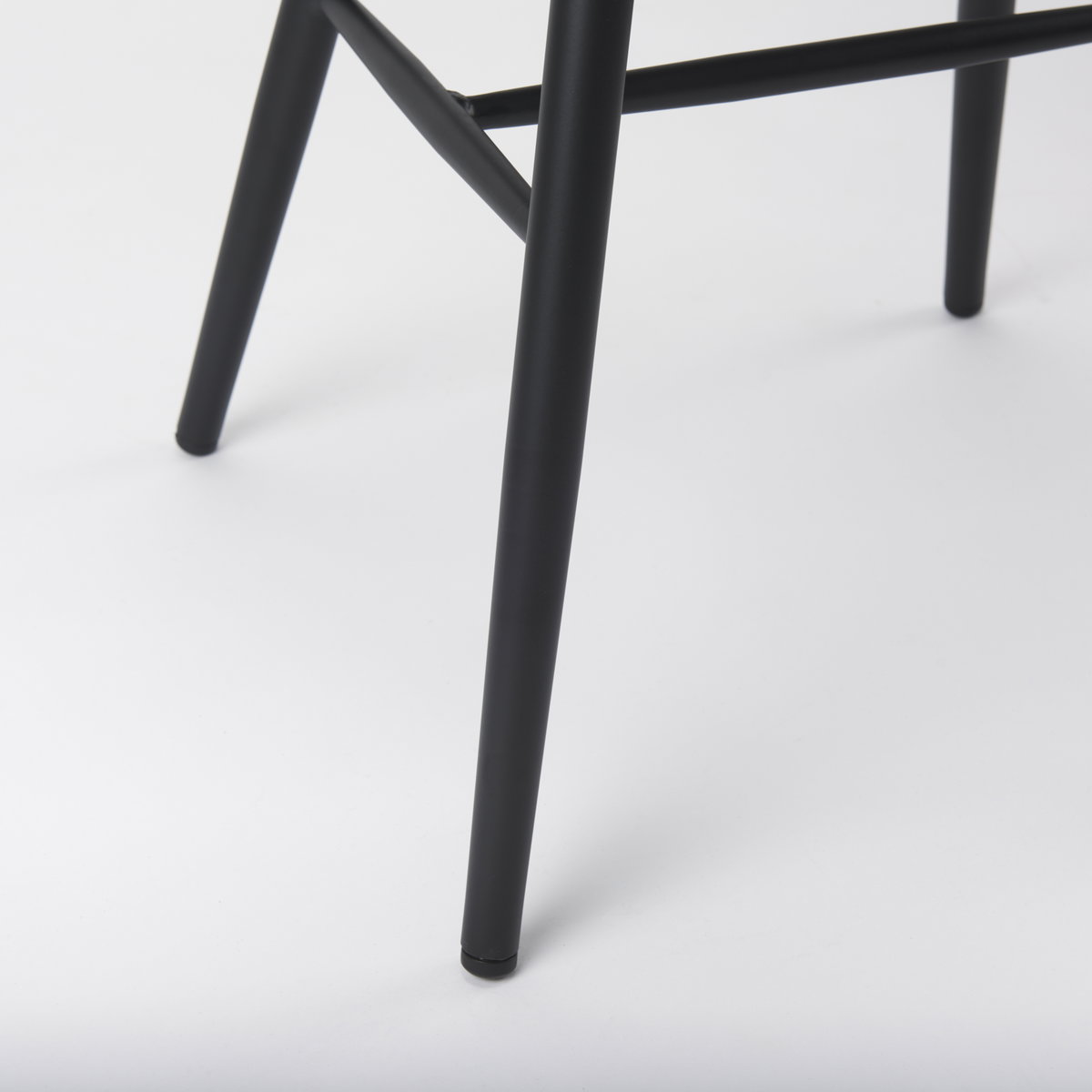Colin Curved Back Dining Side Chair | Black Metal, Dining Chair by Mercana, 21.26" length x 21.26" width x 30.32" height View 16