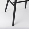 Colin Curved Back Dining Side Chair | Black Metal, Dining Chair by Mercana, 21.26" length x 21.26" width x 30.32" height thumbnail 16