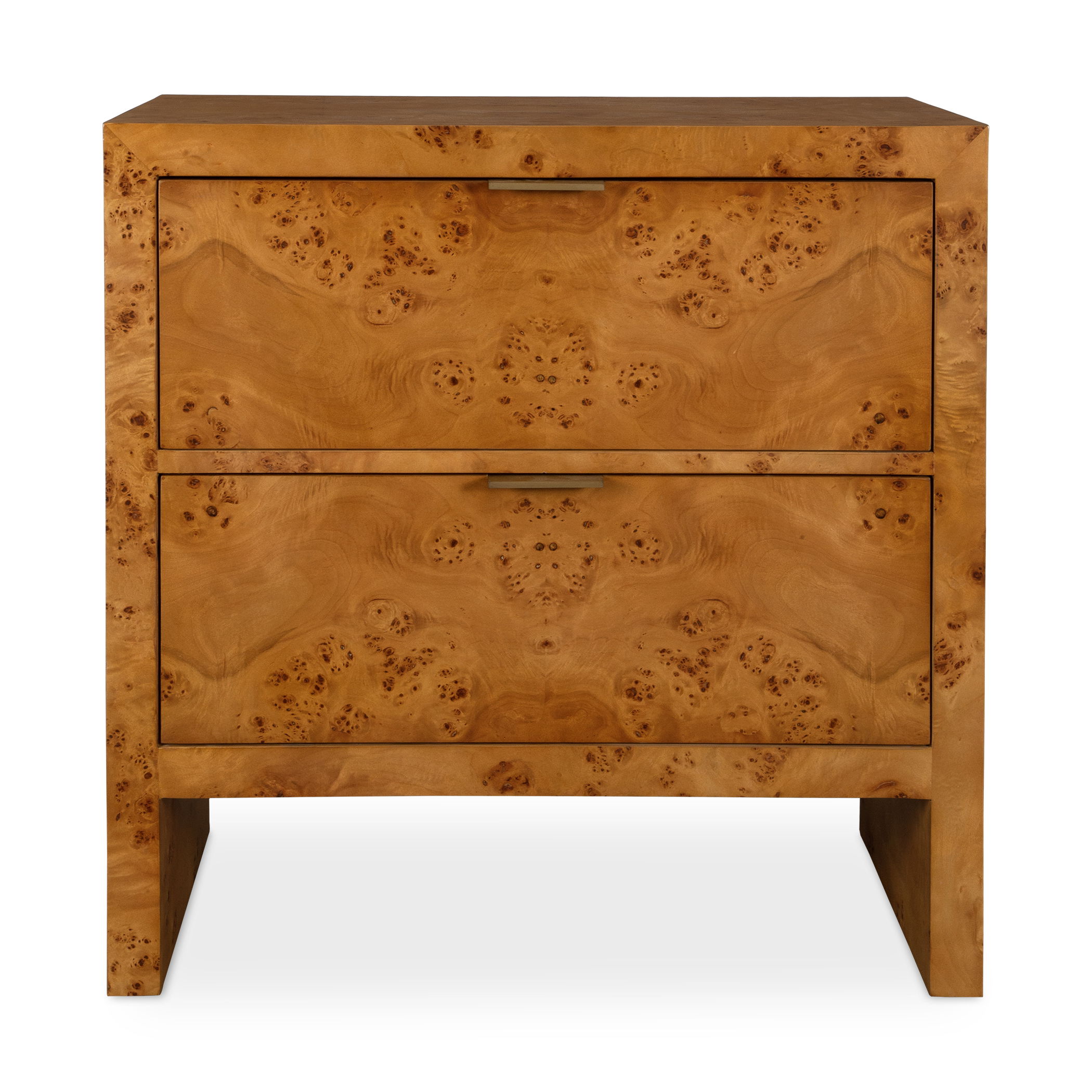 Indus 2 Drawer Burl Chest, Furniture by Uttermost, 30" width x 30" height x 17" depth View 1