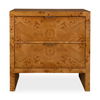 Indus 2 Drawer Burl Chest, Furniture by Uttermost, 30" width x 30" height x 17" depth thumbnail 1