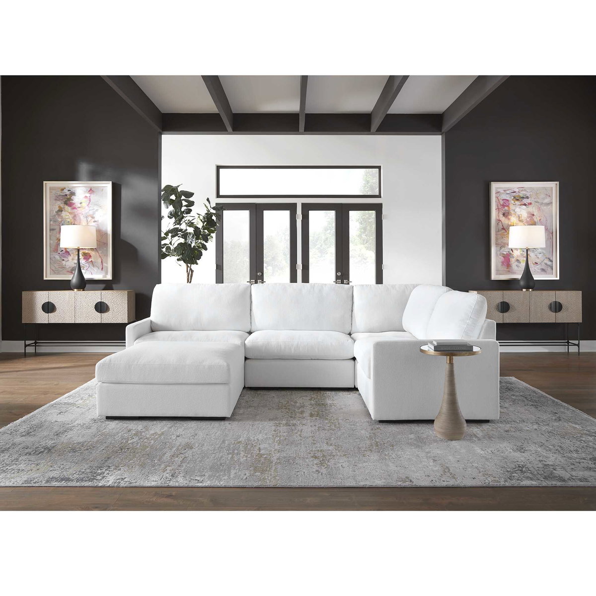 Metropolitan Rush Abstract Prints Set/2, Art by Uttermost, 52.75" width x 36.75" height x 3" depth View 6