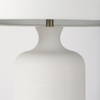 Melanie  White Shade with White Base Table Lamp, by Mercana, 17" length x 17" width x 30.5" height thumbnail 6