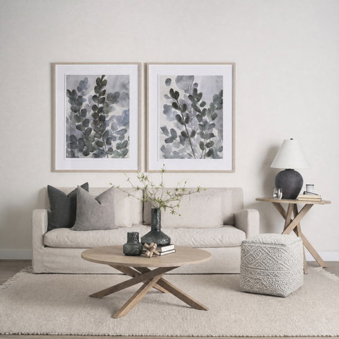 Farida 6.0L x 16.0W x 16.0H Light Gray Wool and Polyester Patterned Pouf