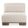 June Slipper Chair Oatmeal, Accent Chair by Moe's Home, 35" width x 30" height x 40" depth thumbnail 1