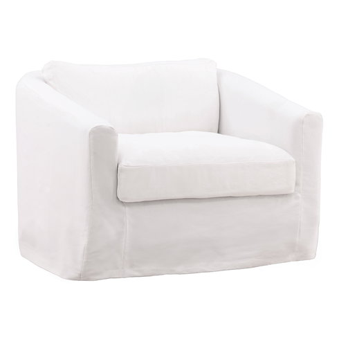 Violeta Sofa Chair Slipcover White