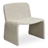 Ella Accent Chair Heather Beige, by Moe's Home, 30" width x 34" height x 22.5" depth thumbnail 3