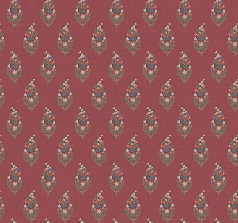Paisley Burgundy Wallpaper