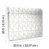 Love Triangles  Gold Metallic Peel & Stick Wallpaper thumbnail 7
