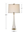 Marille Ivory Stone Table Lamp, by Uttermost, 16" width x 35.5" height x 16" depth thumbnail 3