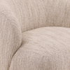 Romy Swivel Chair Beige, Accent Chair by Dovetail, 34.5" width x 29" height x 35.5" depth thumbnail 6