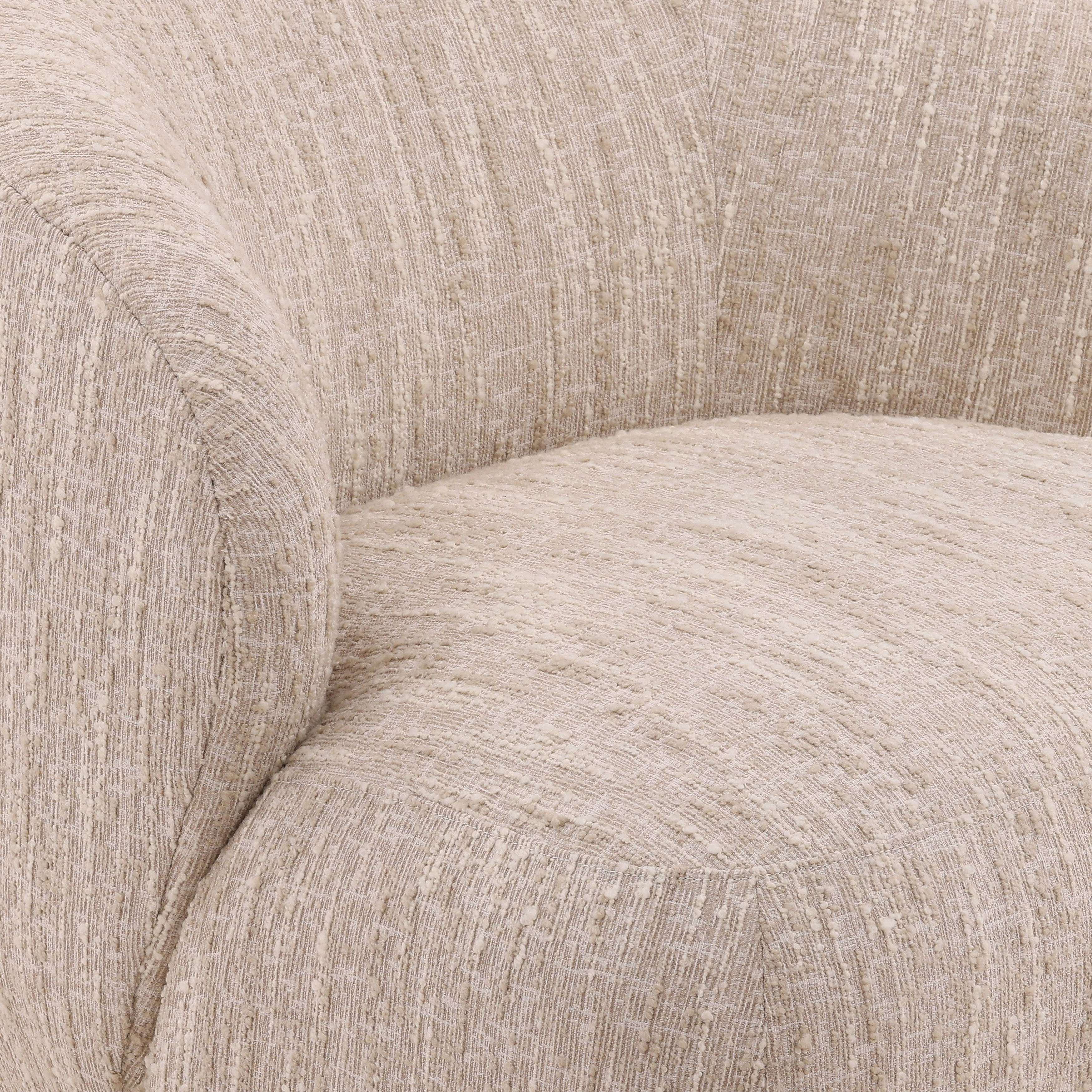 Romy Swivel Chair Beige large image 