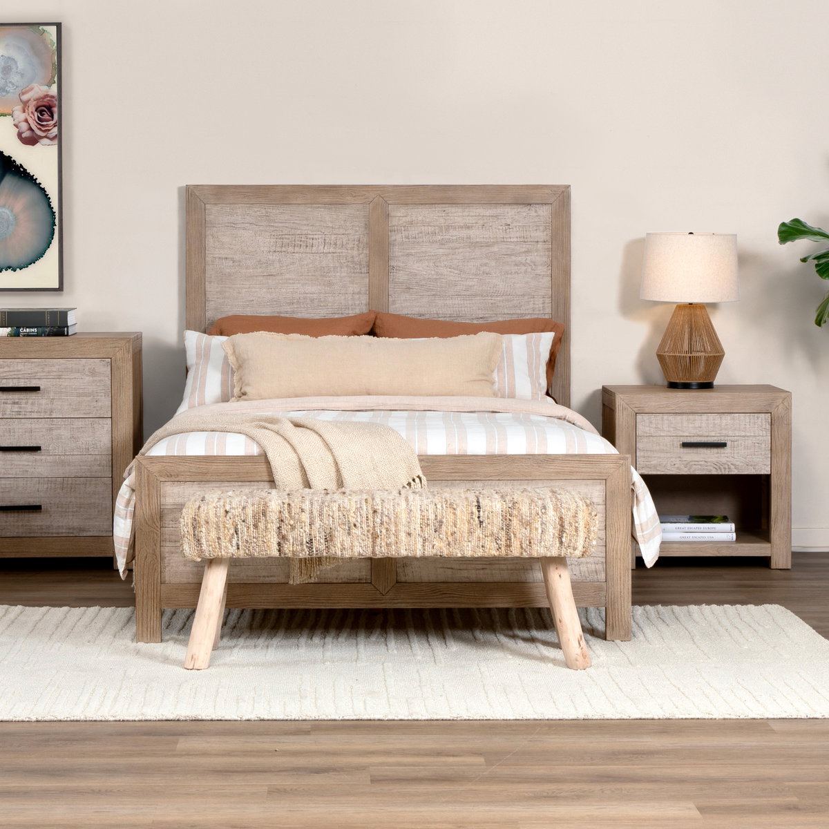 Fidel Bench, Benche by Dovetail, 48" width x 19.5" height x 15.5" depth View 6