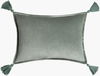 Cotton Velvet Lumbar Pillow Down thumbnail 0
