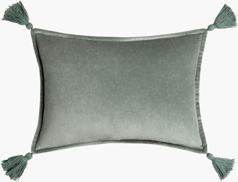 Cotton Velvet Lumbar Pillow