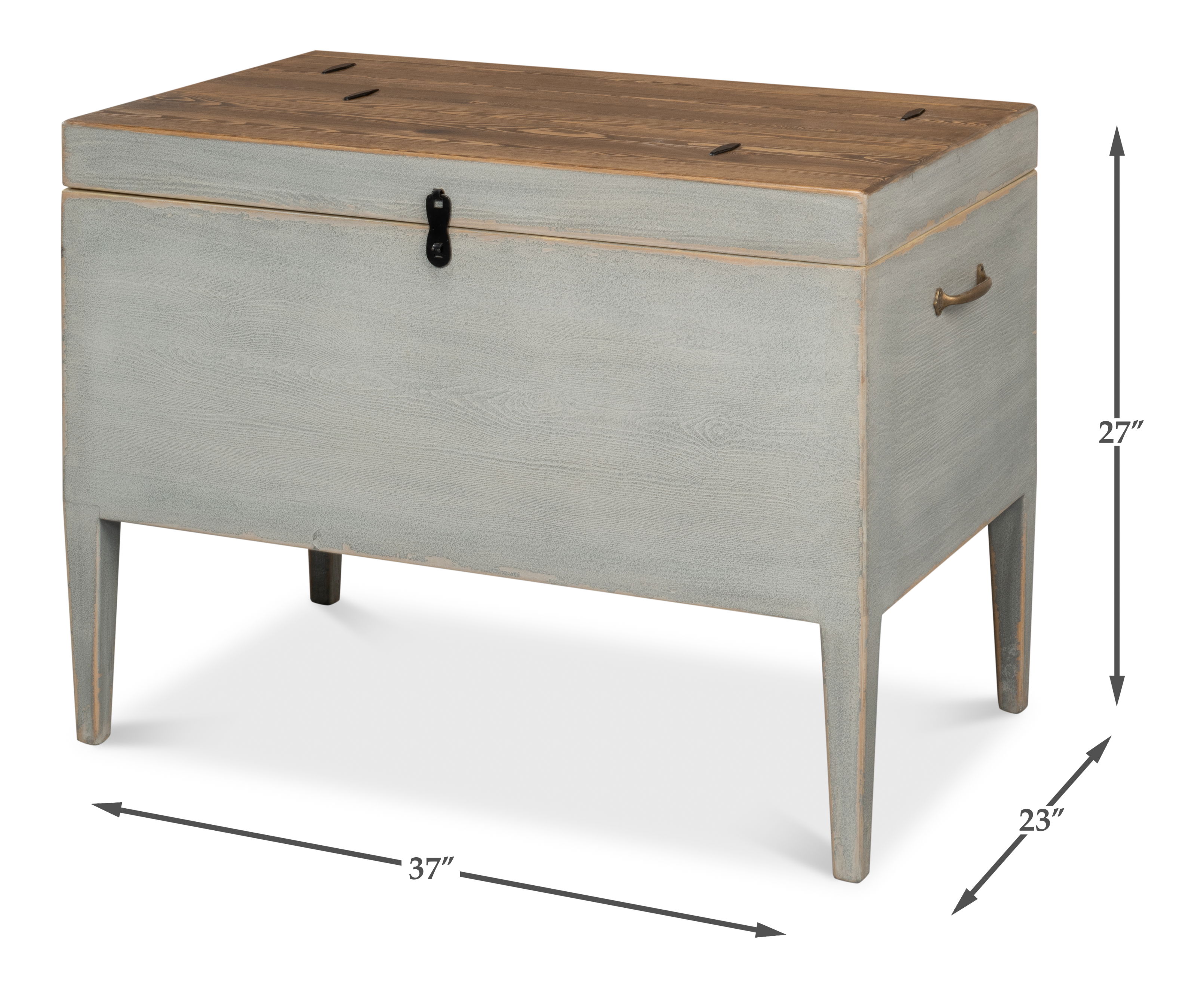 Trunk Side Table W/ Secret Storage large image 