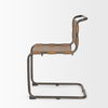 Berbick 33' Total Height Medium Brown Leather with Iron Frame Dining Chair thumbnail 4