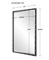 Benedo Industrial Vanity Mirror, by Uttermost, 2' width x 2'11.87" height x 1.12" depth thumbnail 3