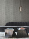 Glistening Chevron Charcoal Wallpaper thumbnail 1