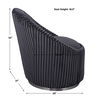 Crue Gray Fabric Swivel Chair thumbnail 2