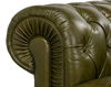 Savile Leather Sofa, Green thumbnail 11