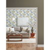 Handpainted Songbird Green & Blue Wallpaper thumbnail 1