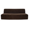 Naomi Convex Sofa Dark Brown, Sectional Sofa by Moe's Home, 80.7" width x 28.3" height x 39" depth thumbnail 1