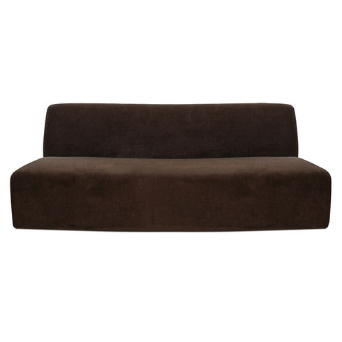 Naomi Convex Sofa Dark Brown