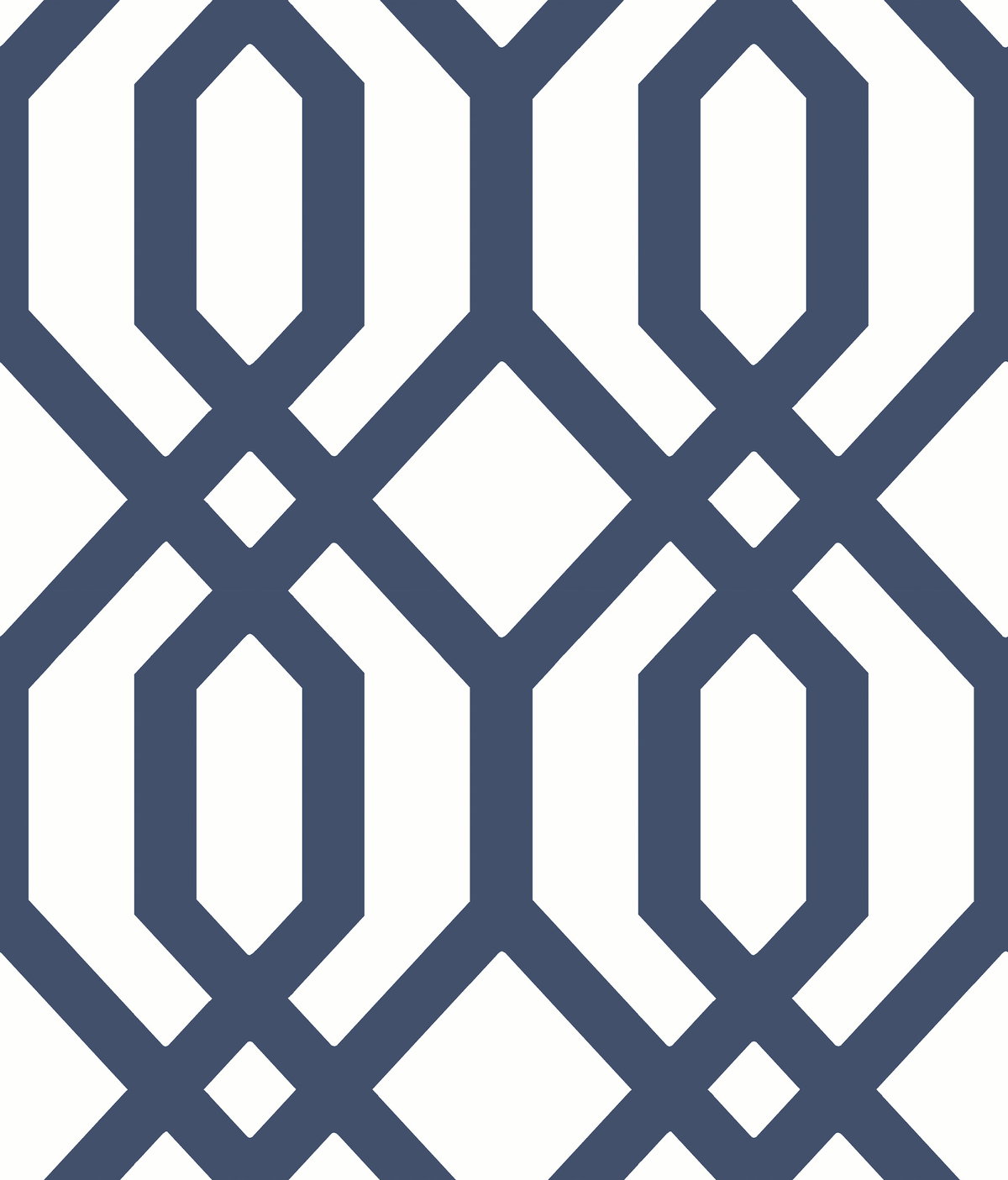 Gazebo Lattice Navy Peel & Stick Wallpaper, by York Wall, 16'6" length x 1'8.5" width x 0.02" depth