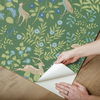 Woodland Floral Meadow Green Peel & Stick Wallpaper thumbnail 3