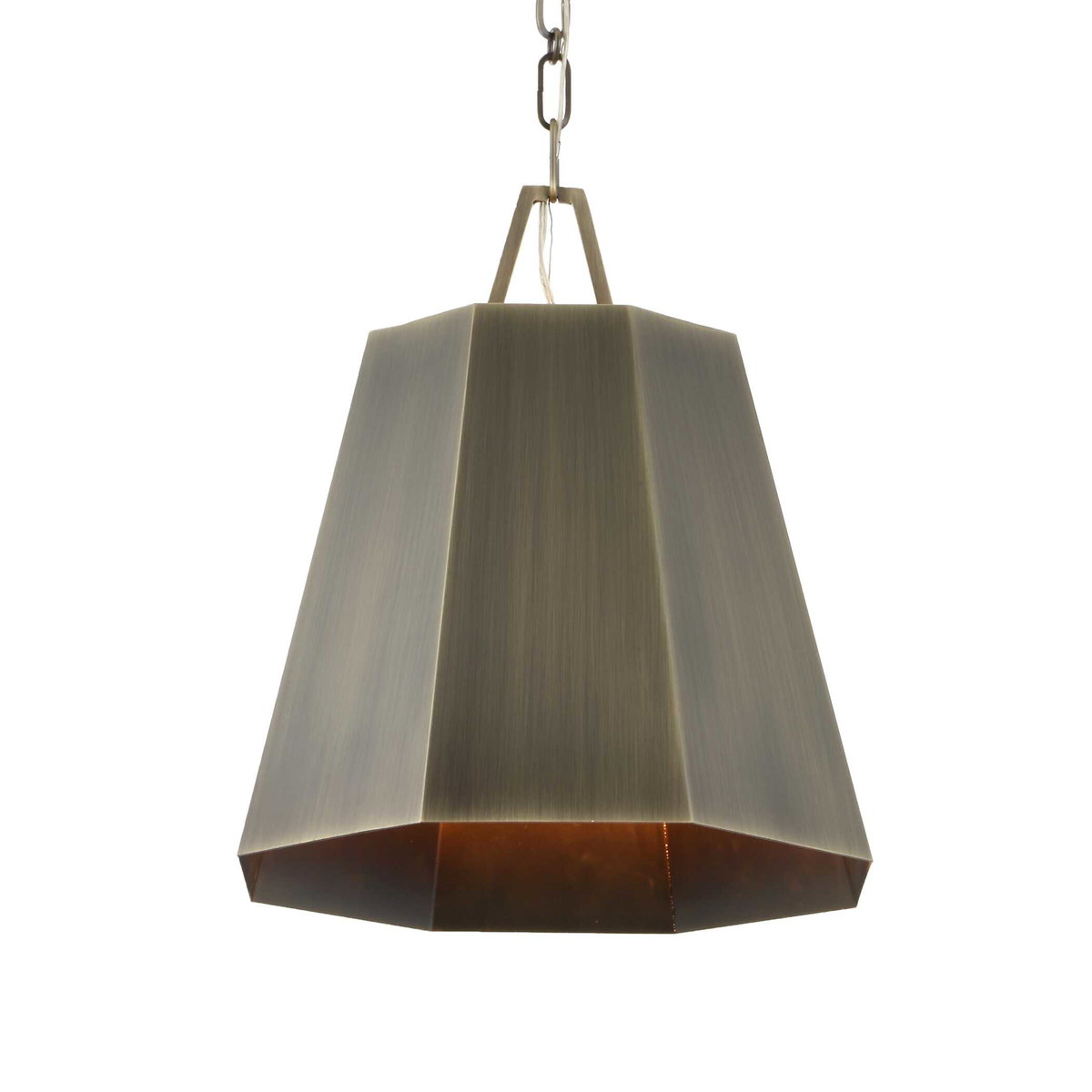 Granada 1 Light Hexagon Pendant, by Uttermost, 1'3" width x 1'4" height x 1'3" depth View 1