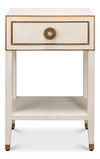 Gabriella Shagreen Nightstand,Osprey Wht thumbnail 2