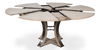 Tower Jupe Dining Table, Med,Moonskin, by Sarreid, 55" length x 55" width x 30" height thumbnail 2