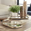 Rosea Brushed Gold Trays Set/2, Decorative Tray by Uttermost, 19.5" width x 3" height x 11" depth thumbnail 2