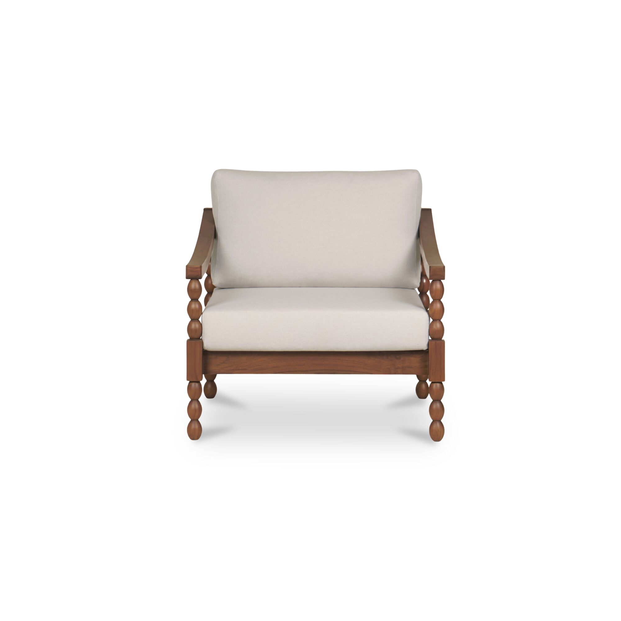 Delilah Outdoor Accent Chair Brown, Outdoor Chair by Moe's Home, 2'8" width x 2'2.77" height x 2'10.6" depth View 1