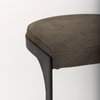Tyson Backless 31in Seat Bar Stool | Brown/Gray Suede with Black Metal, Counter & Bar Stool by Mercana, 17.25" length x 17.5" width x 31" height thumbnail 7