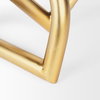 Locke Small Matte Gold Metal Decorative Object, by Mercana, 5.12" length x 4.72" width x 5.31" height thumbnail 8