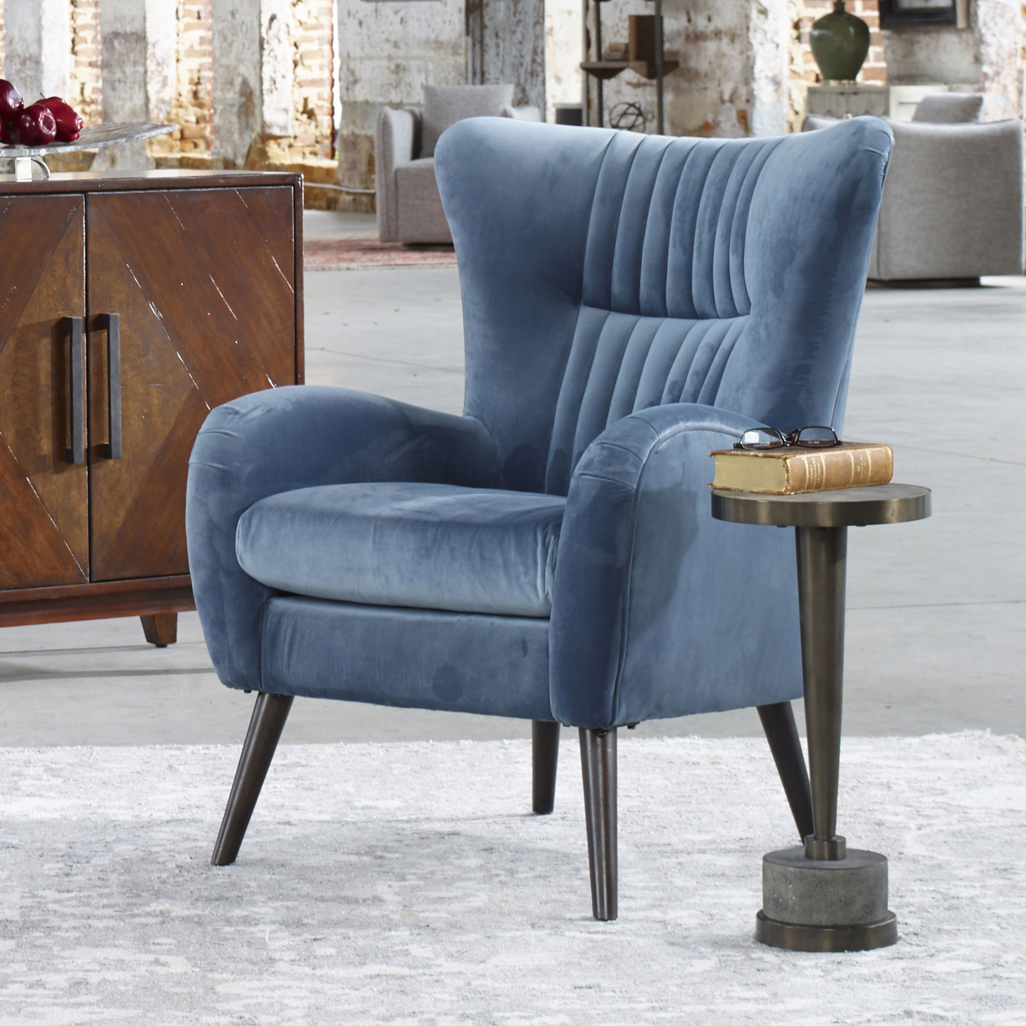 Masika Bronze Accent Table, Furniture by Uttermost, 10.5" width x 21.62" height x 10.5" depth View 7