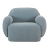 Hazel Lounge Chair Light Blue, Accent Chair by Moe's Home, 39.5" width x 28.75" height x 33.75" depth thumbnail 1